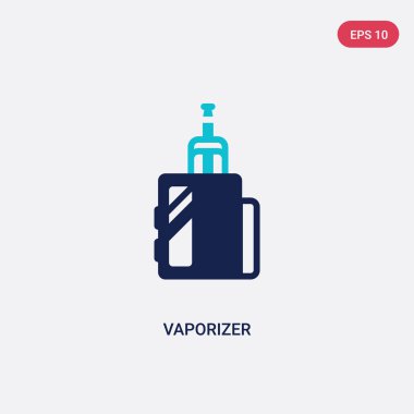 elektronik cihazlar kavramından iki renk buharlaştırıcı vektör simgesi.