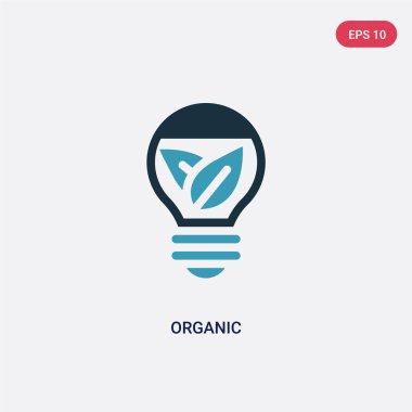 teknoloji kavramından iki renk organik vektör simgesi. Izole 