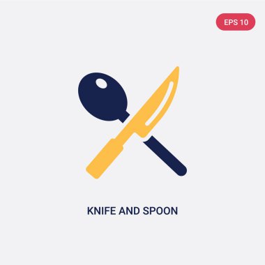 nihai glyp iki renk bıçak ve kaşık çapraz vektör simgesi