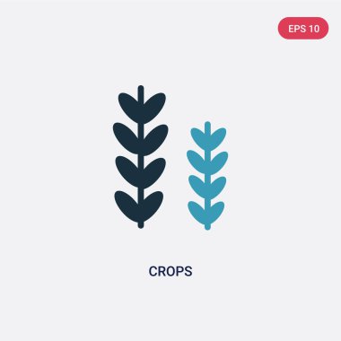 sezon kavramından iki renk kırpma vektör simgesi. izole mavi c