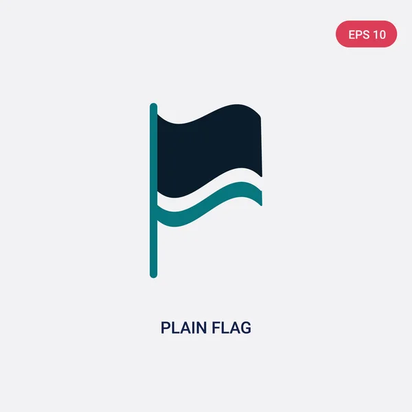 Icono de vector de bandera de dos colores de mapas y banderas concepto. es — Vector de stock
