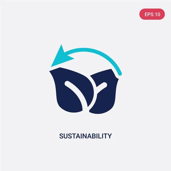 Δύο εικονιδίων του διανυσματικού φορέα βιωσιμότητας από την οικολογία. Isola — Διανυσματικό Αρχείο