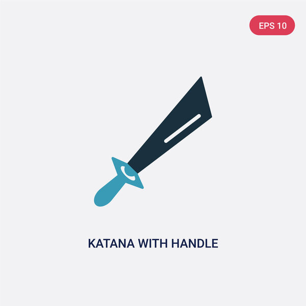 двухцветная фана с иконкой вектора ручки из концепции оружия. i
