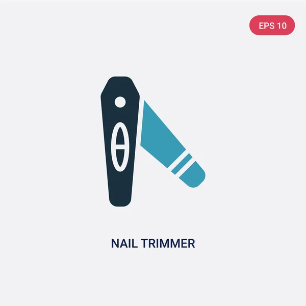 Two color nail trimmer vector icon from other concept. isolated — Stock Vector