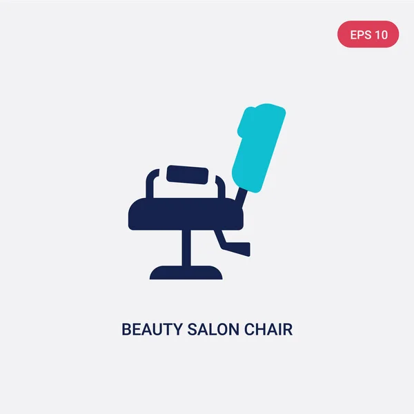 Dos colores belleza salón silla vector icono de concepto de belleza. es — Vector de stock