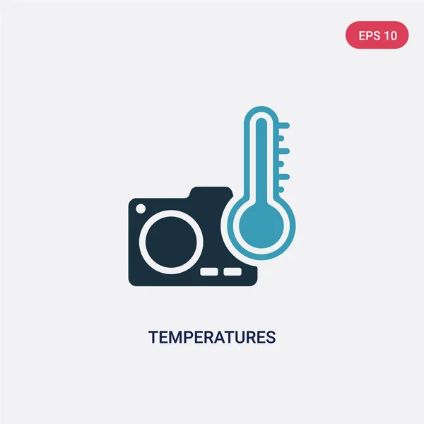 Icona vettoriale a due temperature di colore dal concetto di fotografia. iso — Vettoriale Stock