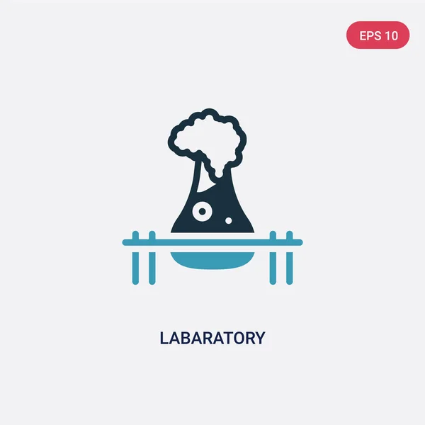 Dwa kolor labaratory wektor ikona z innych koncepcji. odizolowane BL — Wektor stockowy