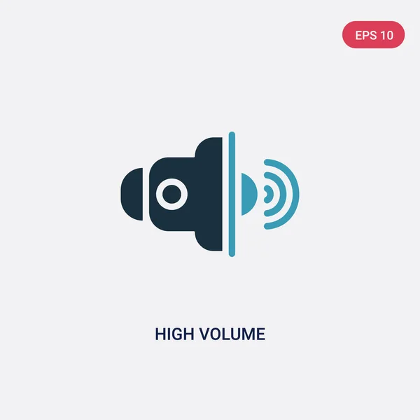 Två färg hög volym vektor ikonen från förbrukaren gräns flat begreppen. I — Stock vektor