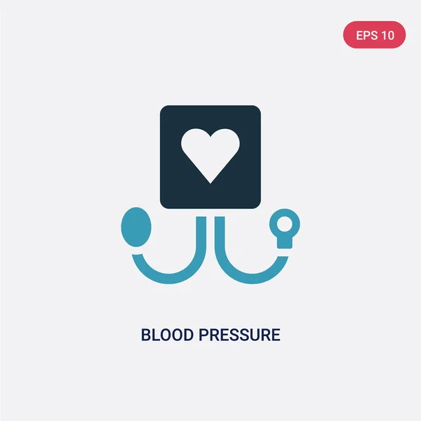 Two color blood pressure vector icon from medical concept. isola — Stock Vector
