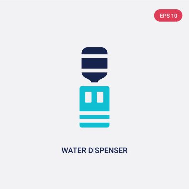 mobilya ve househo iki renkli su sebili vektör simgesi