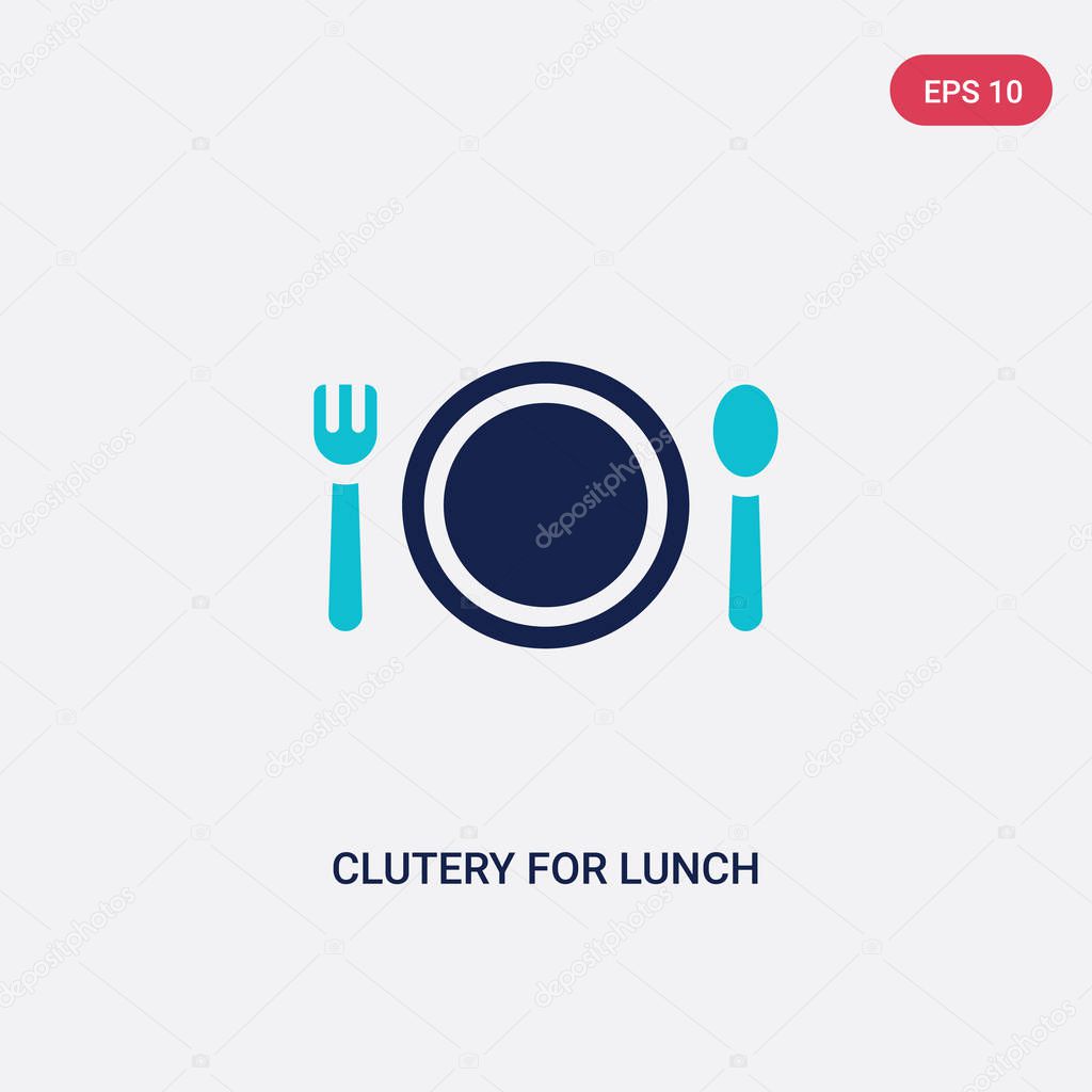 two color clutery for lunch vector icon from airport terminal co