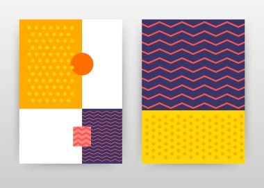 Sarı noktalı geometrik zikzak noktalı iş arka plan tasarımı