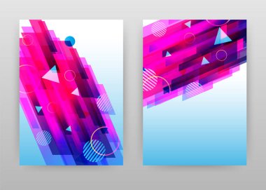 Yıllık r için geometrik diyagonal macenta soyut elemanları tasarımı