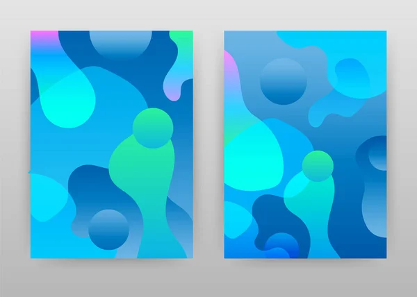 Blue liquid abstract design für Geschäftsbericht, Broschüre, Flyer, — Stockvektor