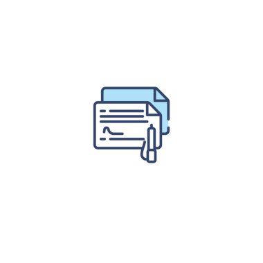   kavram 2 renkli simge. basit satır öğesi illüstrasyon. outl