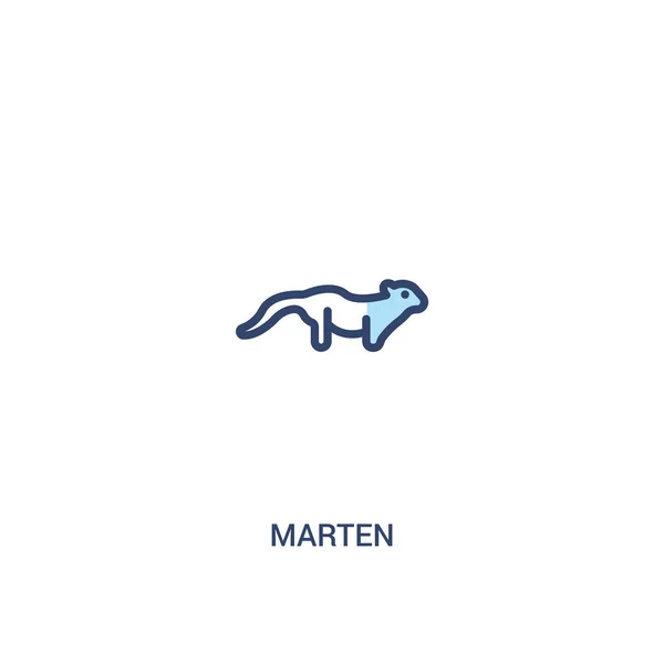 Marta conceito 2 ícone colorido. ilustração de elemento de linha simples . — Vetor de Stock