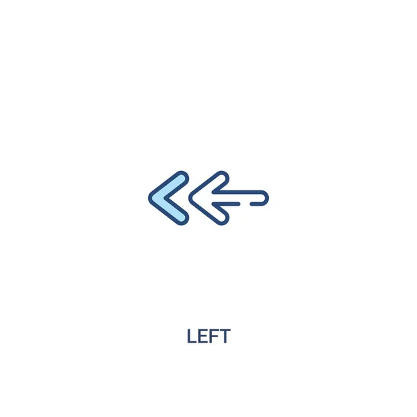 Bal koncepció 2 színes ikon. egyszerű vonalelem illusztrációja. O — Stock Vector
