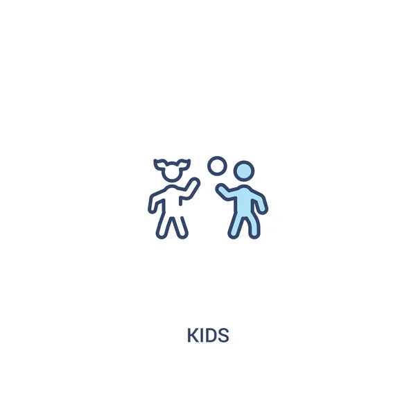 Barn Concept 2 färgad ikon. enkelt linjeelement illustration. O — Stock vektor