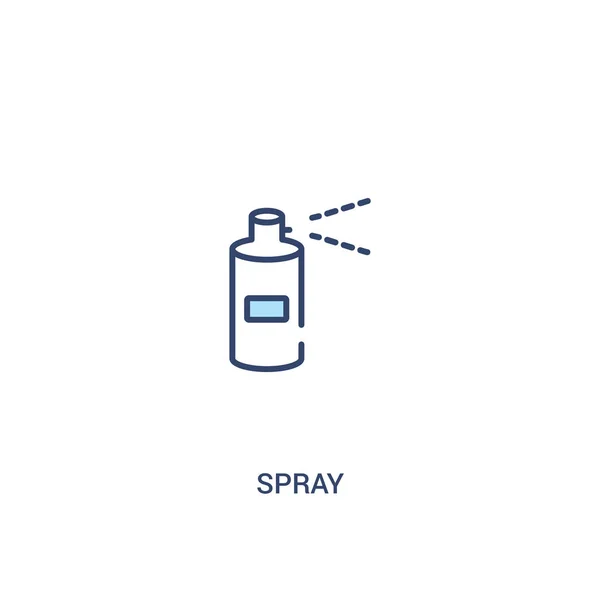 Spray concept 2 colored icon. simple line element illustration. — Stock Vector