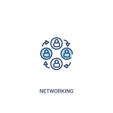 ağ kavramı 2 renkli simgesi. basit satır öğesi illustrat