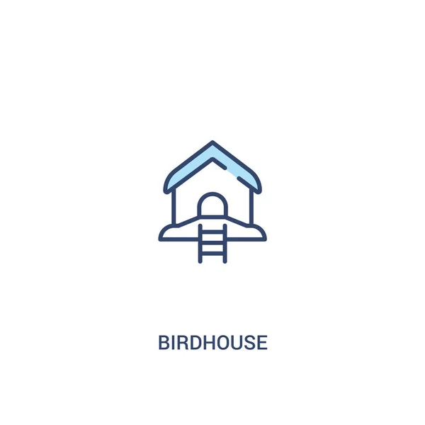 Birdhouse concept 2 icône de couleur. simple élément de ligne illustrati — Image vectorielle