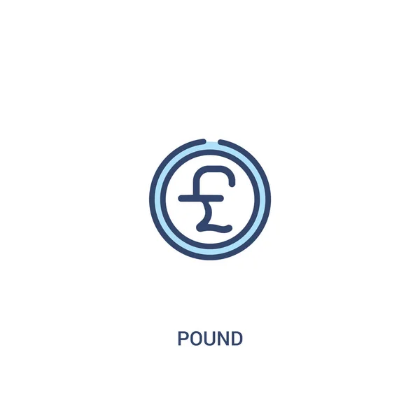Pond concept 2 gekleurd pictogram. eenvoudige illustratie van het lijn element. — Stockvector