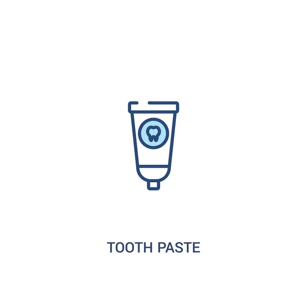 Tooth paste concept 2 colored icon. simple line element illustra — Stock Vector