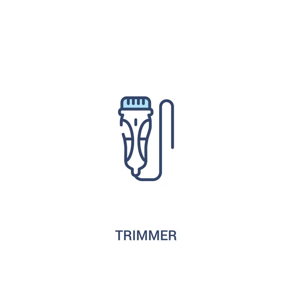 Trimmer concept 2 colored icon. simple line element illustration — Stock Vector