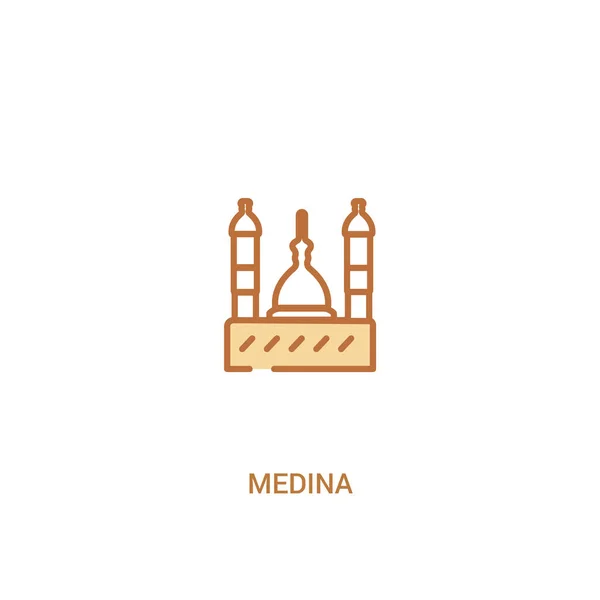 Medina conceito 2 ícone colorido. ilustração de elemento de linha simples . —  Vetores de Stock