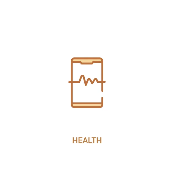 Concepto de salud 2 icono de color. ilustración simple elemento de línea . — Archivo Imágenes Vectoriales
