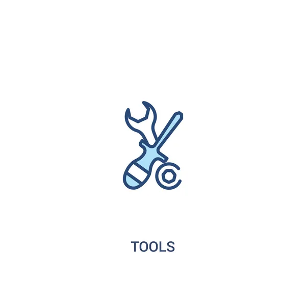 Tools concept 2 colored icon. simple line element illustration. — Stock Vector