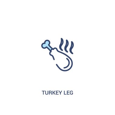 türkiye bacak kavramı 2 renkli simge. basit satır öğesi illustrat