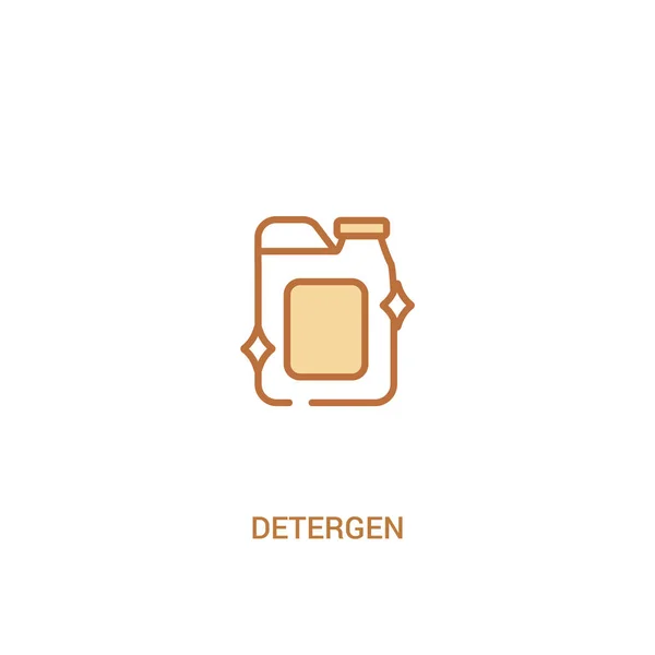 Conceito de detergênio 2 ícone colorido. linha simples elemento ilustratio —  Vetores de Stock