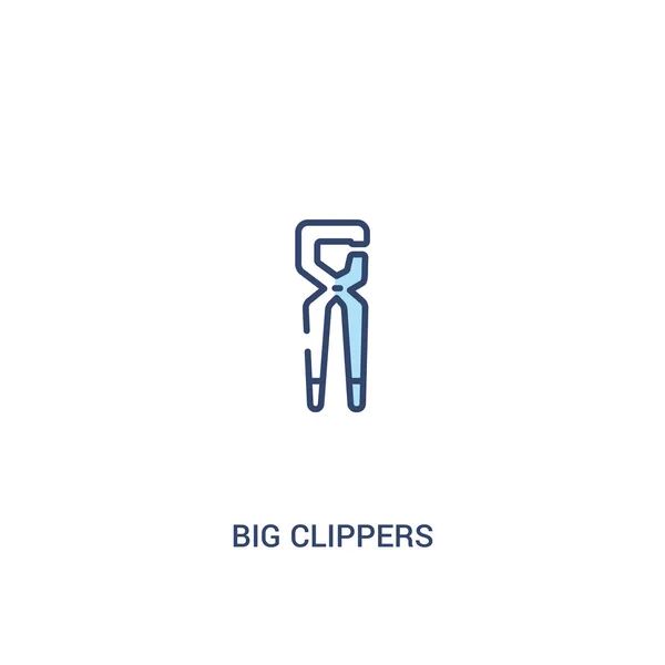 Big clippers concept 2 colored icon. simple line element illustr — Stock Vector