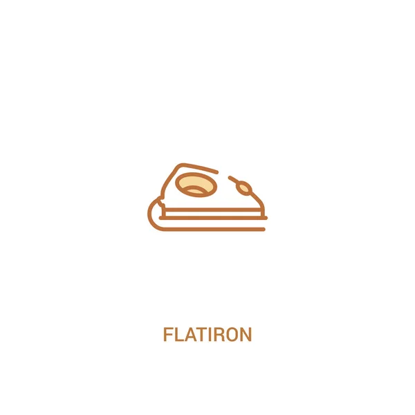 Flatiron concept 2 colored icon. простой линейный элемент illustratio — стоковый вектор