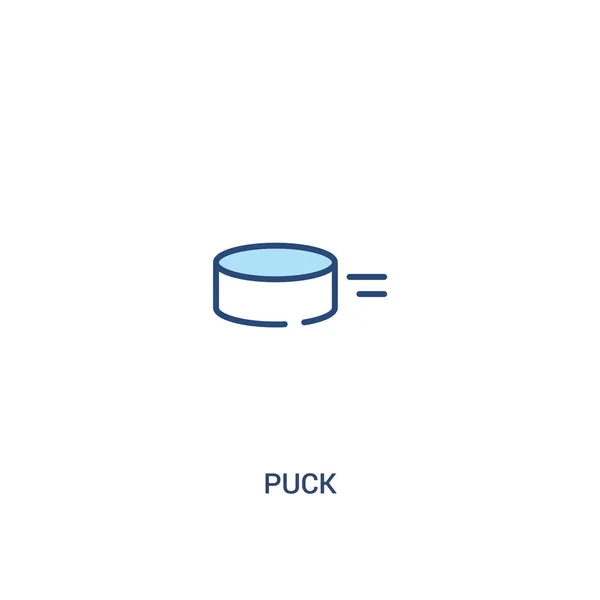 PUK koncept 2 Barevná ikona. jednoduchá čára ilustrace. O — Stockový vektor
