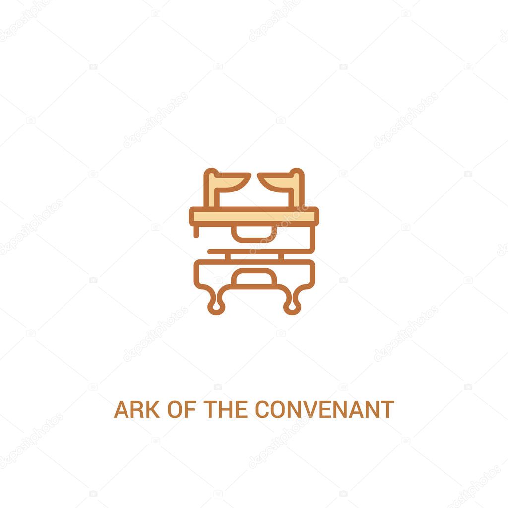 ark of the convenant concept 2 colored icon. simple line element