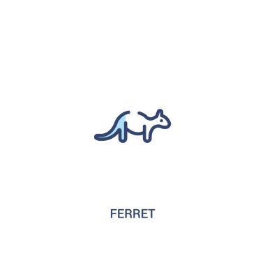 gelincik kavramı 2 renkli simge. basit çizgi elemanı illüstrasyon.