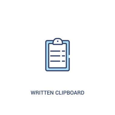 yazılı pano kavramı 2 renkli simge. basit satır elemanı il