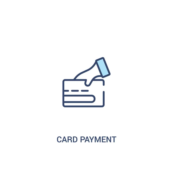 Card payment concept 2 colored icon. simple line element illustr — Stock Vector