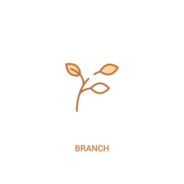 dal kavramı 2 renkli simge. basit çizgi elemanı illüstrasyon.