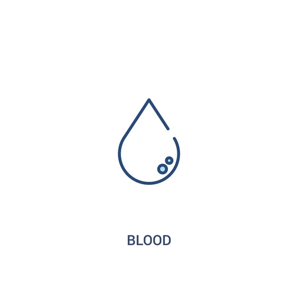 Conceito de sangue 2 ícone colorido. ilustração de elemento de linha simples . —  Vetores de Stock