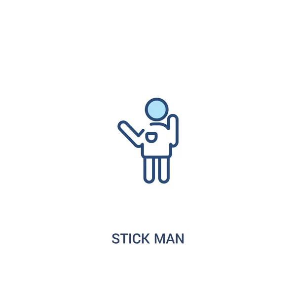 Vara homem conceito 2 ícone colorido. elemento de linha simples ilustrati —  Vetores de Stock