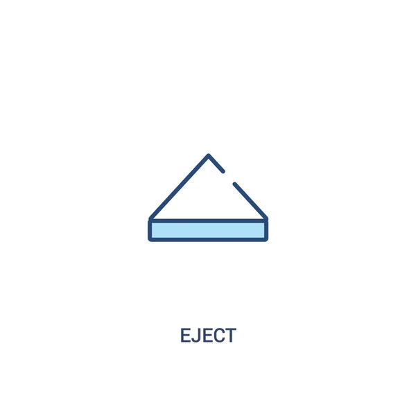 Pictogram voor het uitwerpen van concept 2. eenvoudige illustratie van het lijn element. — Stockvector