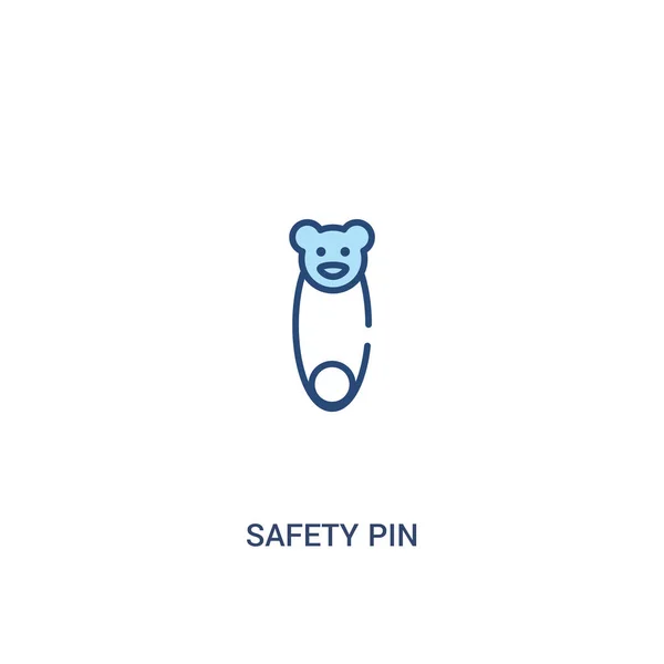 Koncepcja PIN bezpieczeństwa 2 kolorowa ikona. prosty element liniowy ilustrat — Wektor stockowy