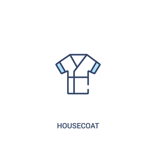 Housecoat concepto 2 icono de color. elemento de línea simple illustrati — Vector de stock