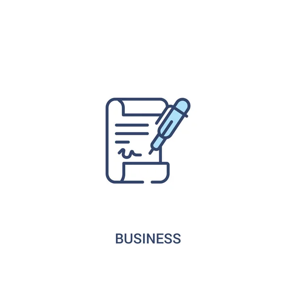 Business concept 2 gekleurd icoon. eenvoudig lijn element Illustratio — Stockvector