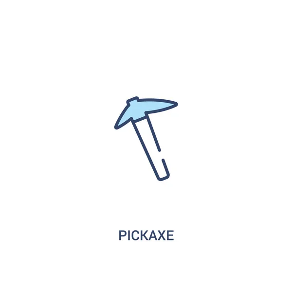 Pickaxe concepto 2 icono de color. ilustración simple elemento de línea — Archivo Imágenes Vectoriales