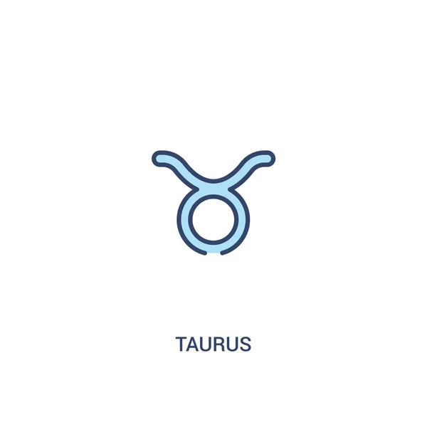 Taurus concept 2 icône de couleur. illustration simple d'élément de ligne . — Image vectorielle