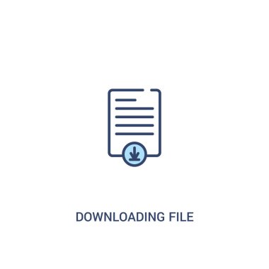 dosya kavramı 2 renkli simge indirme. basit çizgi elemanı hasta